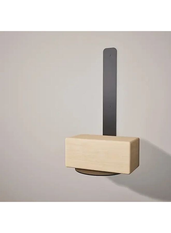 Black Wall Mounted Floating Yoga Block Rack Storage Organizer For Gym Studio - Image 2